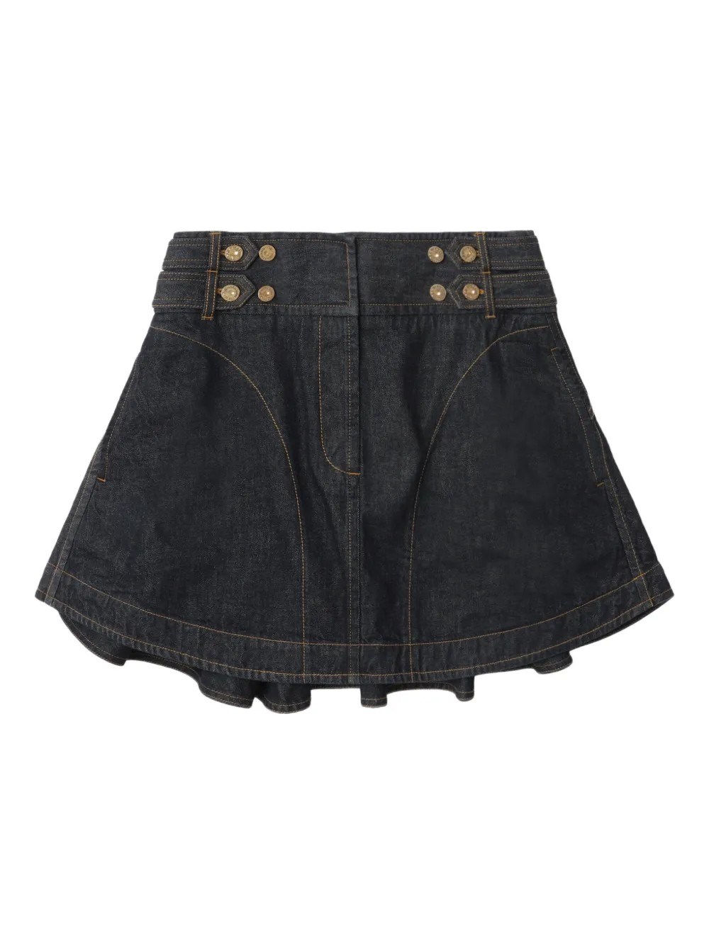 Cargo Denim Mini Skirt