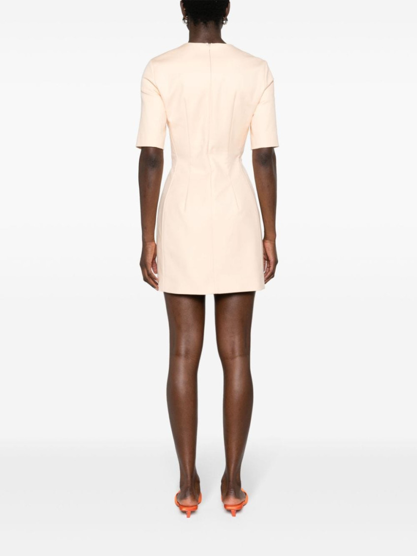 Crewneck Short-sleeved Dress