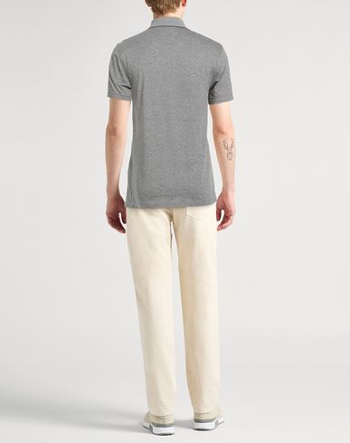 Man Polo shirt Sage green Size S Cotton, Linen