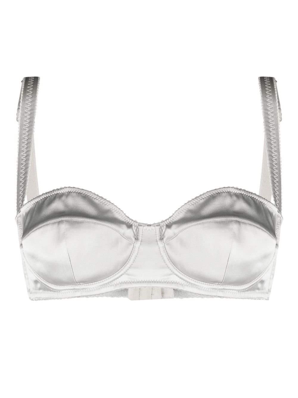 Stretch-silk balconette bra - Neutrals