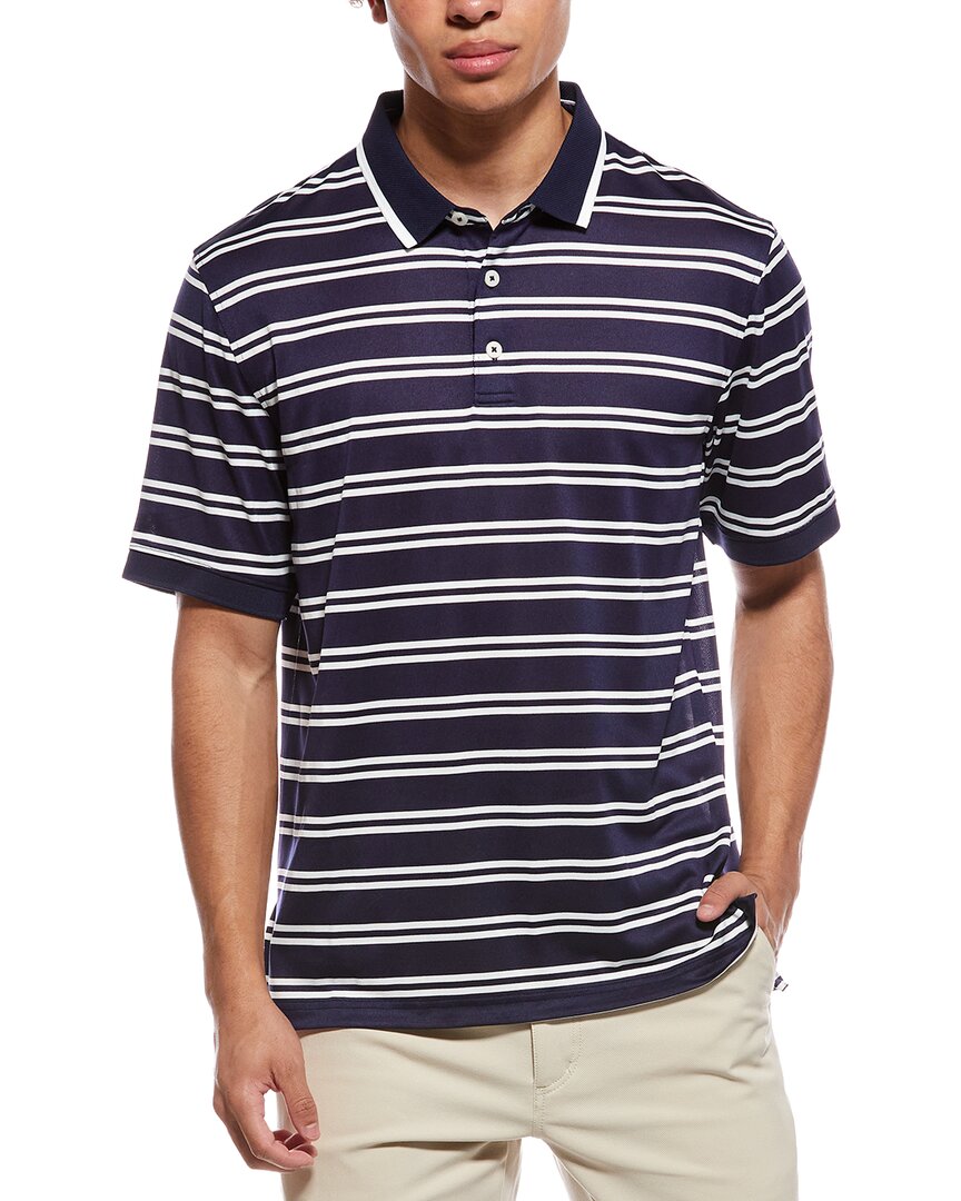 Mesh Double Stripe Polo Shirt