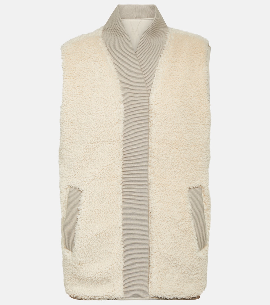 Covey reversible faux-shearling gilet