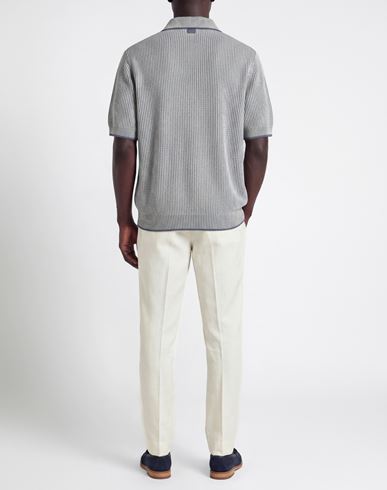 Man Shirt Blue Size M Cotton, Linen, Cashmere