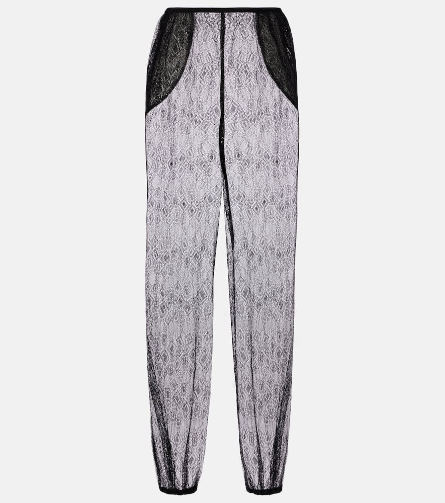 Orissa sheer wide-leg pants