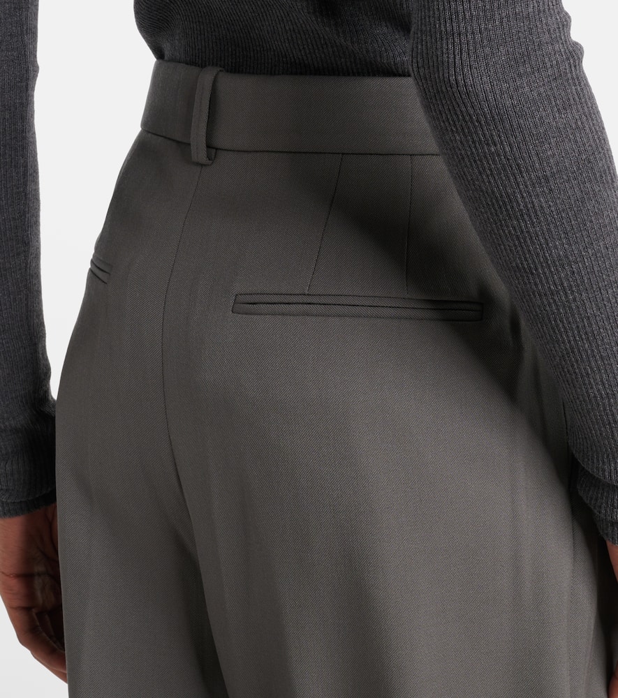 Wardrobe. NYC High-rise wool wide-leg pants