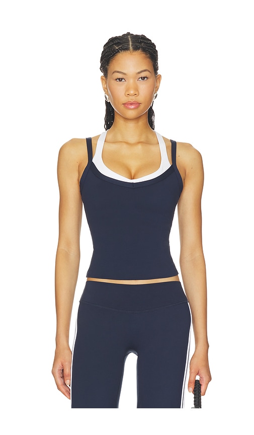 FORM V Layered Tank Top in Navy. XS. Also in