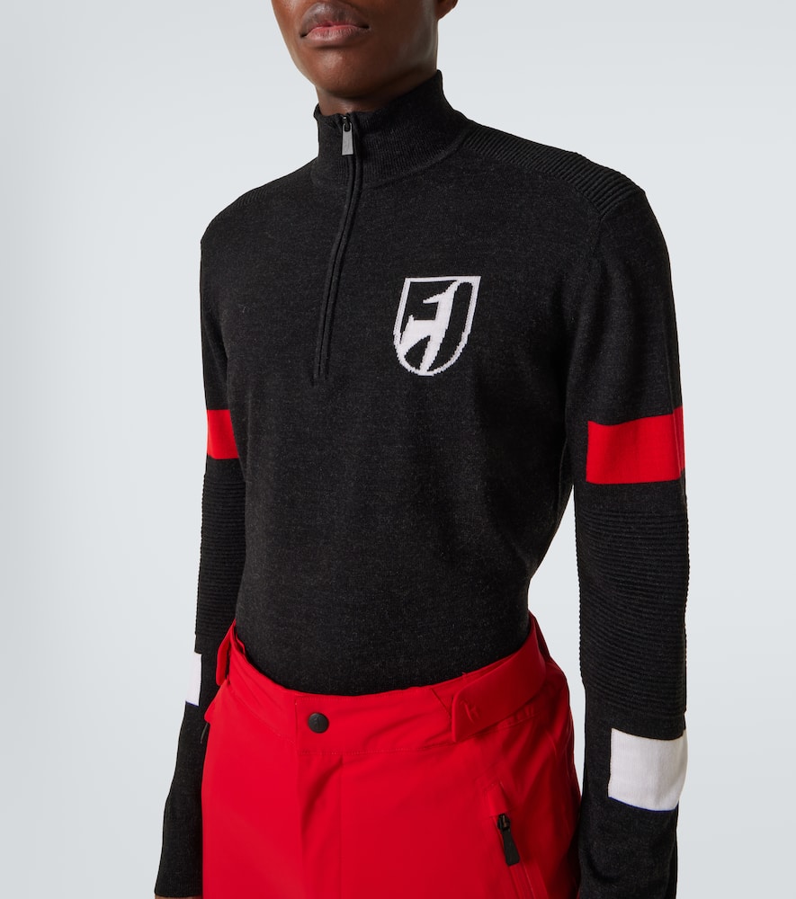 Hupert wool half-zip sweater