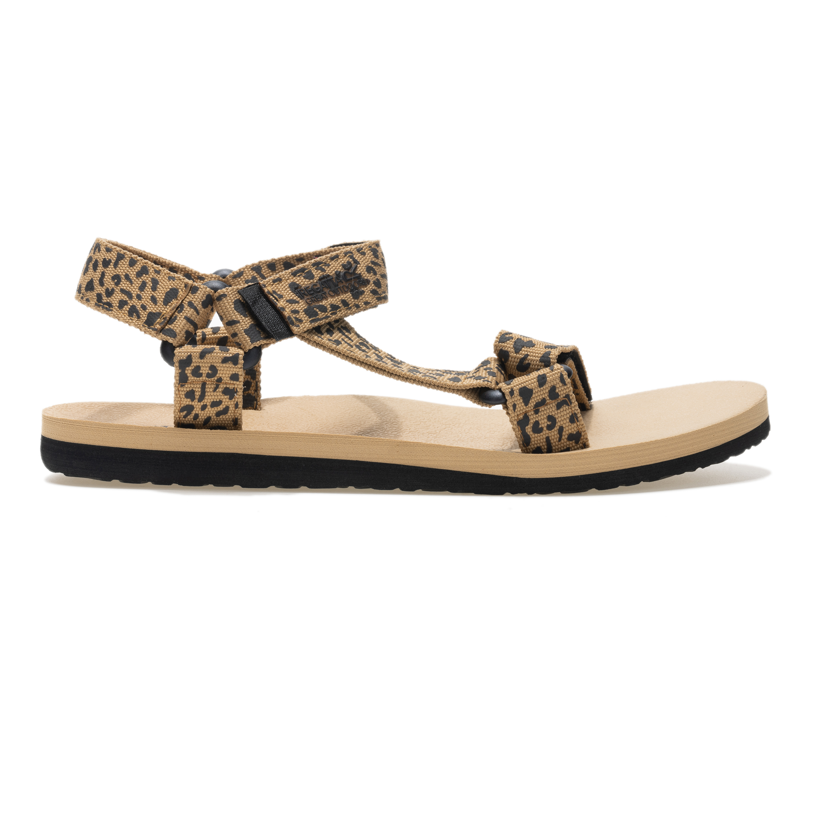 Regatta Womens Flat Sandals Vendeavour Adjustable leopard black - Brown
