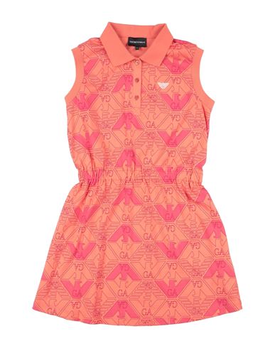 Kid Girl Kids' dress Salmon pink Size 12 Cotton, Elastane