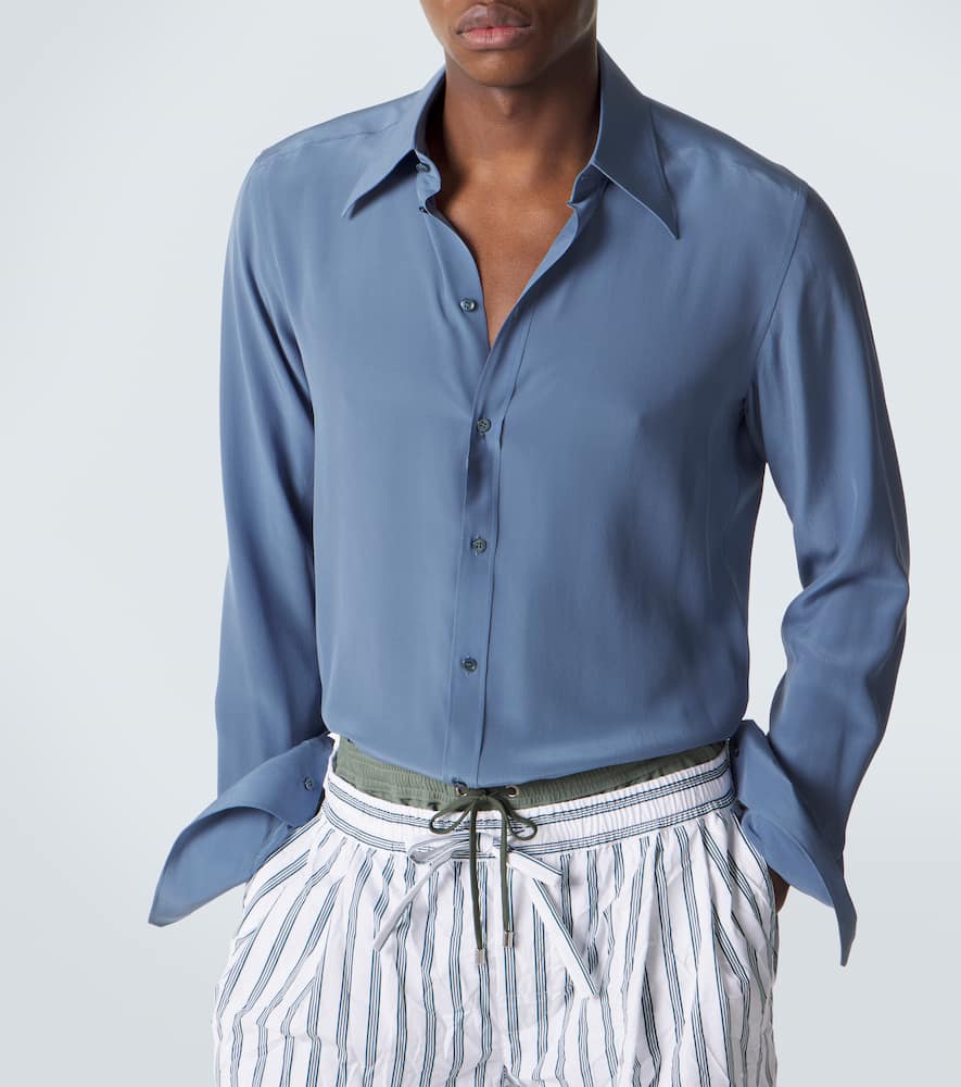 Silk crêpe shirt