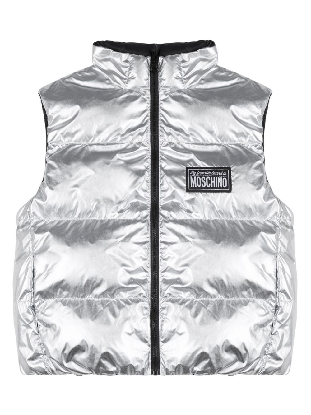 Logo-appliqué gilet - Silver