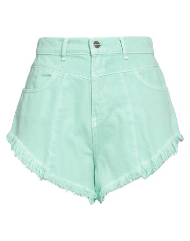 Woman Denim shorts Light green