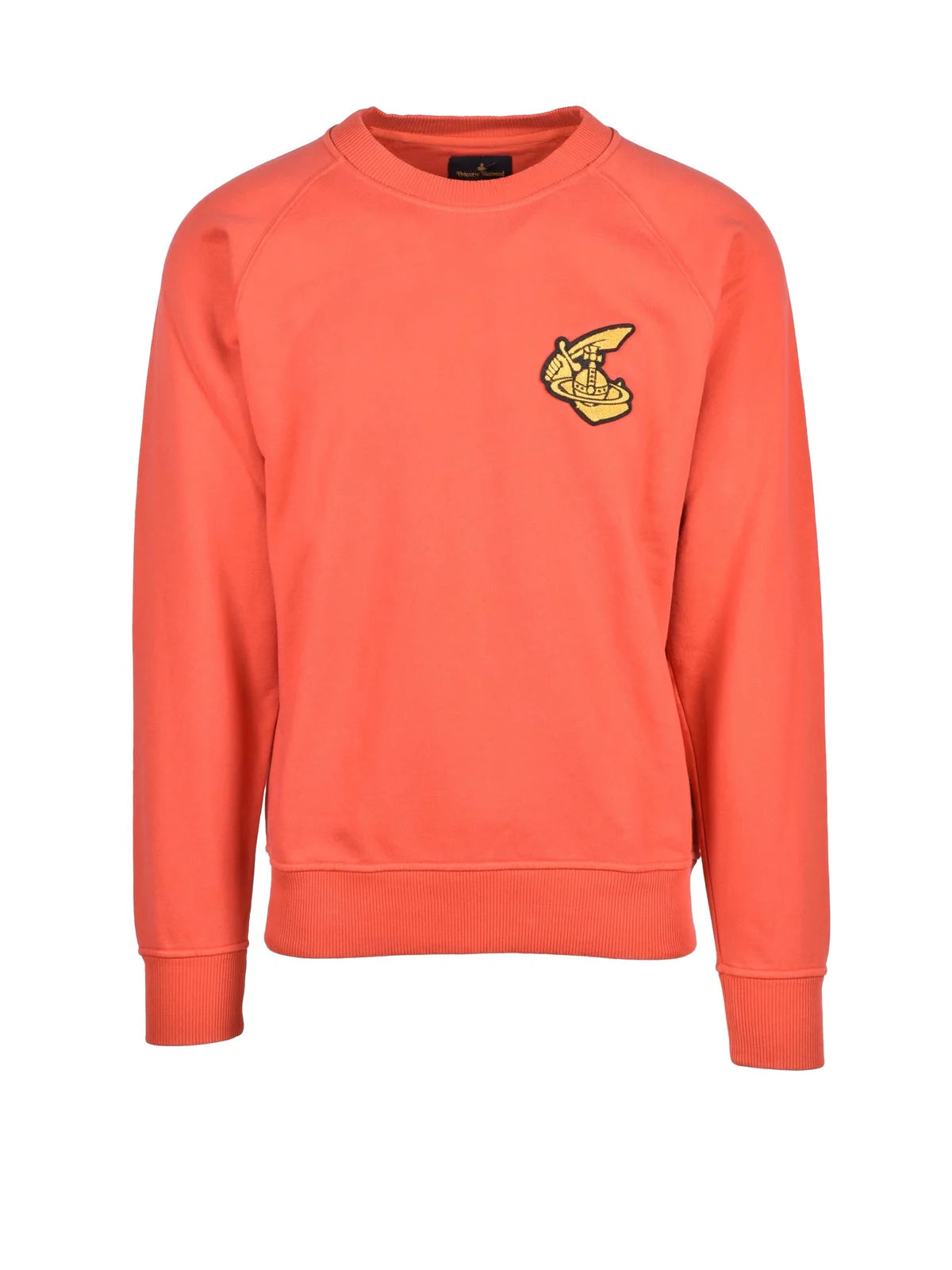 Anglomania Oversized Crewneck Sweatshirt with Embroidered Emblem