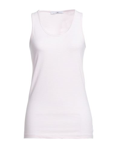 Woman Tank top Pink Size M Cotton, Elastane
