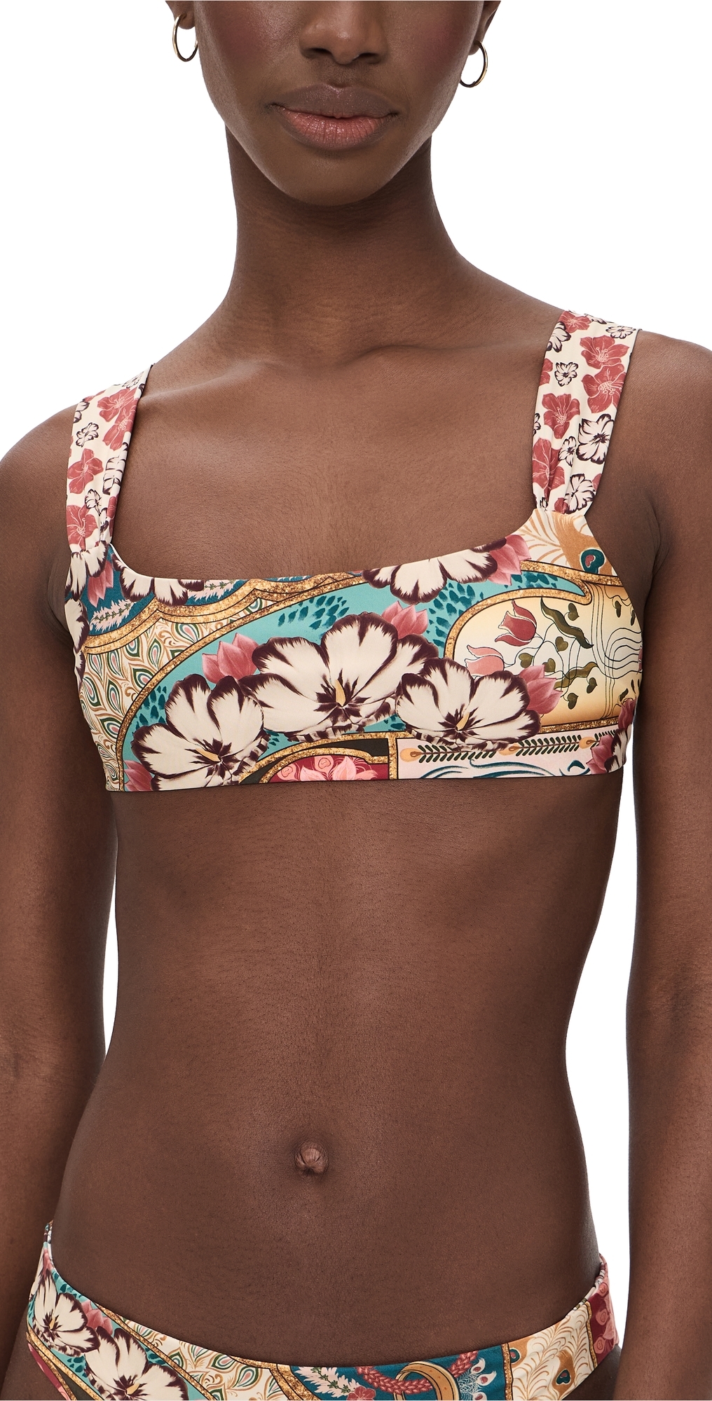 Selena Plume Top Multicolor