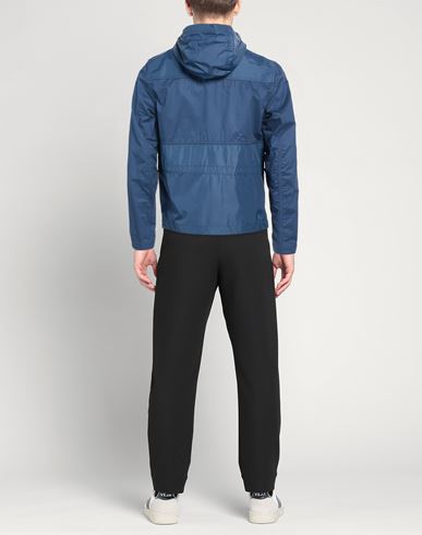 Man Jacket Blue Size 36 Cotton, Polyamide