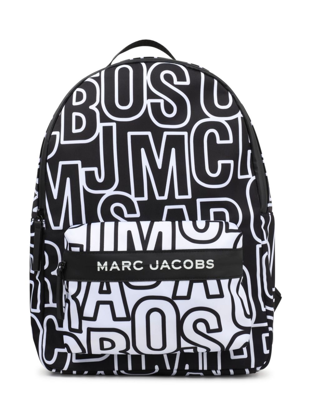 Logo-print backpack - Black