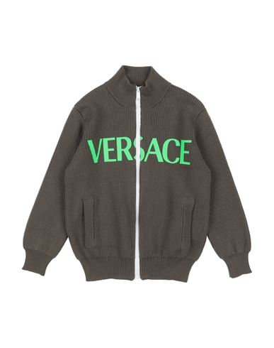 Kid Boy Cardigan Military green Size 10 Virgin Wool
