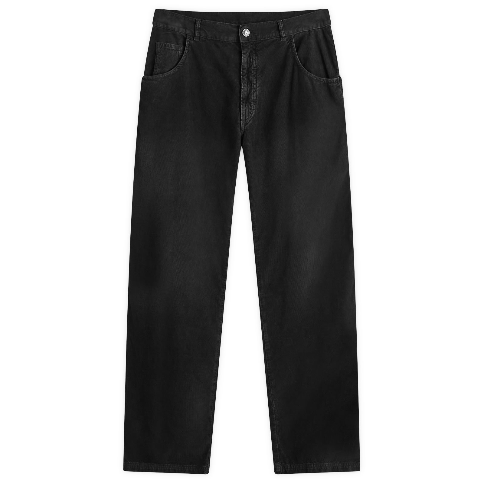 Men's Monogram Corduroy Trousers in Black