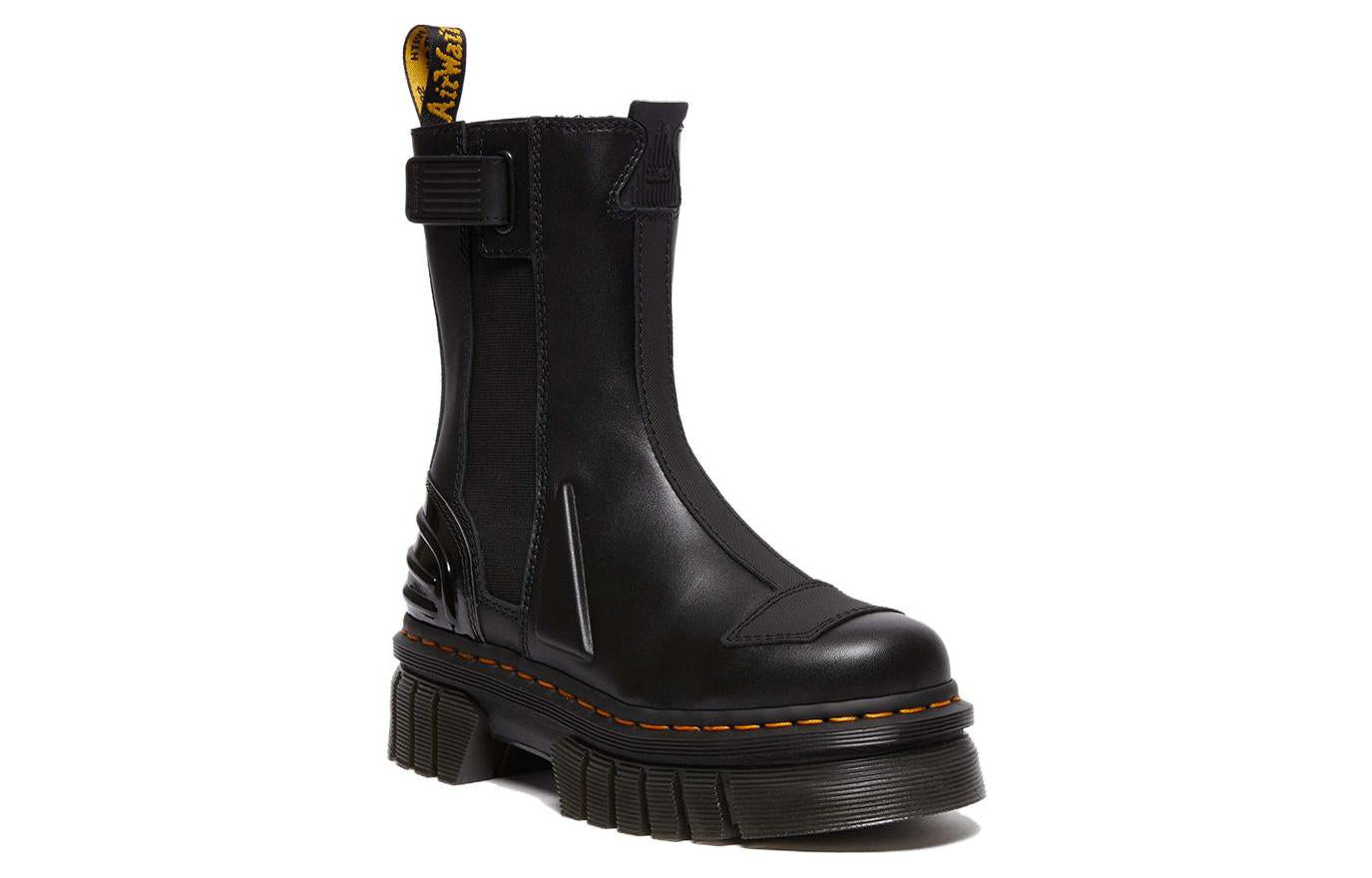(WMNS) Audrick Alternative Leather Chelsea Hi Platform Boots 'Black'