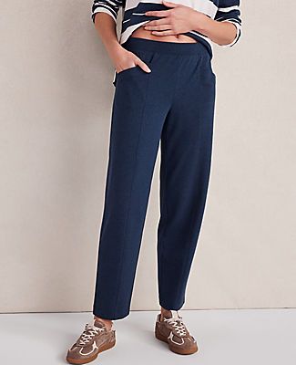 Ann Taylor Haven Well Within Organic Cotton Interlock Barrel Leg Pants