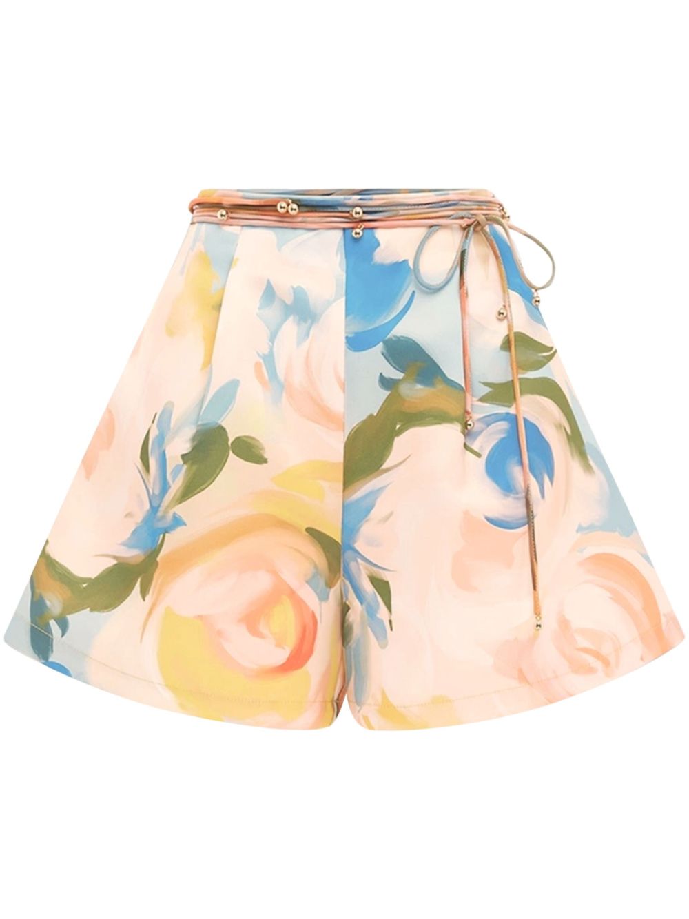Vivian floral shorts - Yellow