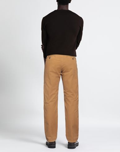 Man Pants Mustard Size 38 Cotton, Elastane