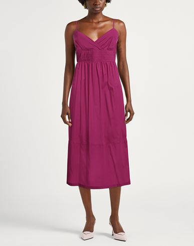 Woman Midi dress Mauve Size 8 Cotton, Elastane
