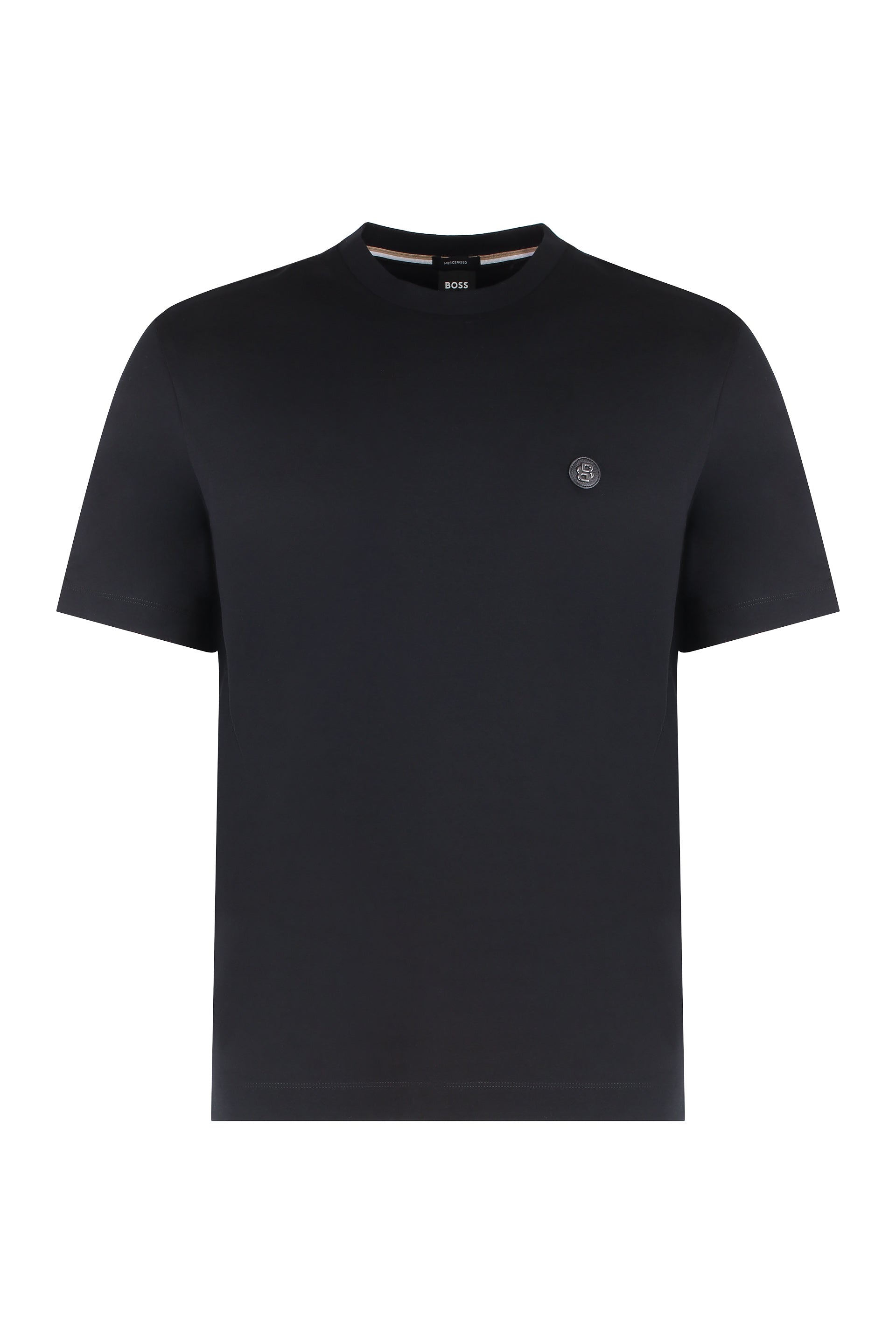 Logo Cotton T-Shirt — Black