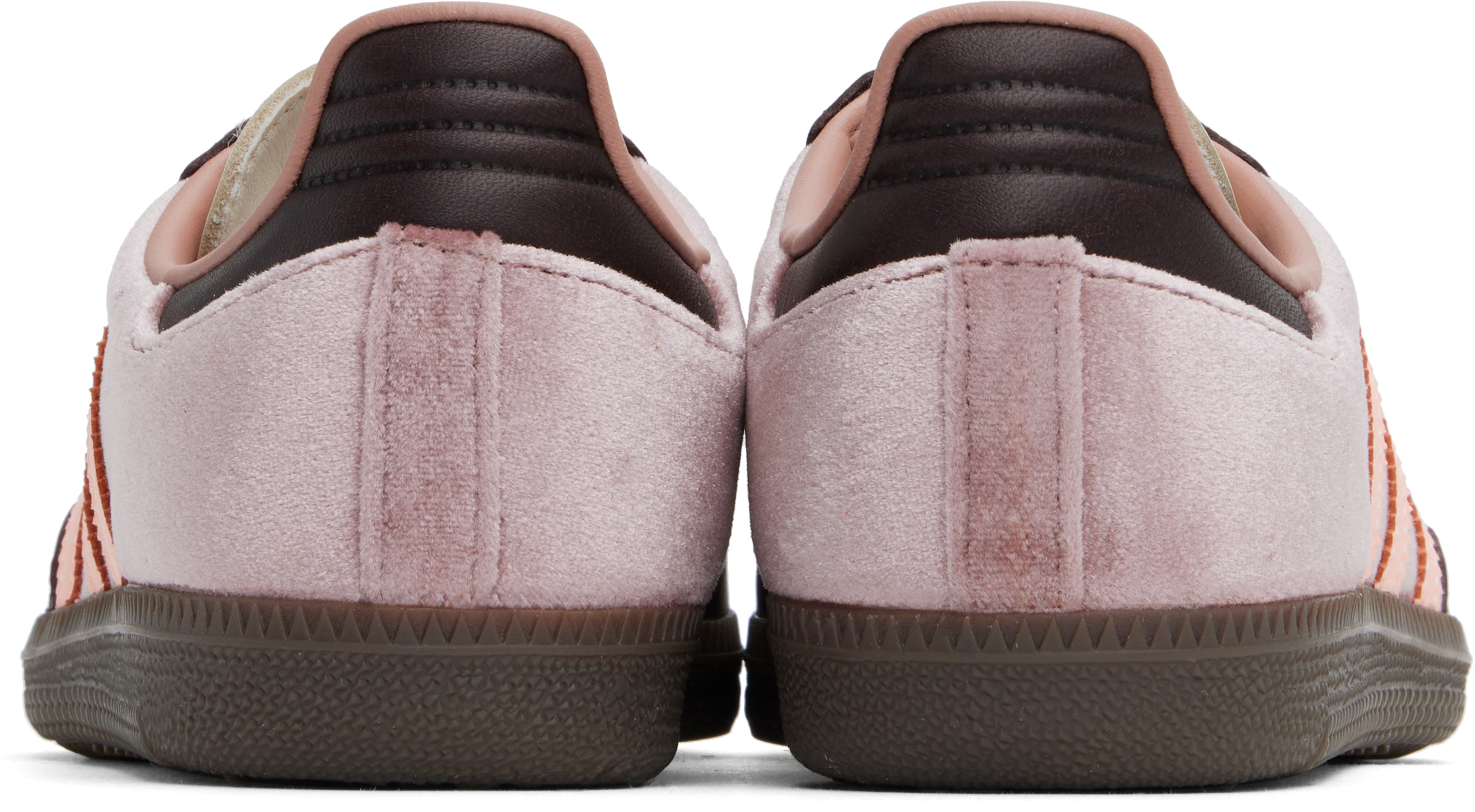 Adidas Originals Pink & Brown Samba OG Sneakers