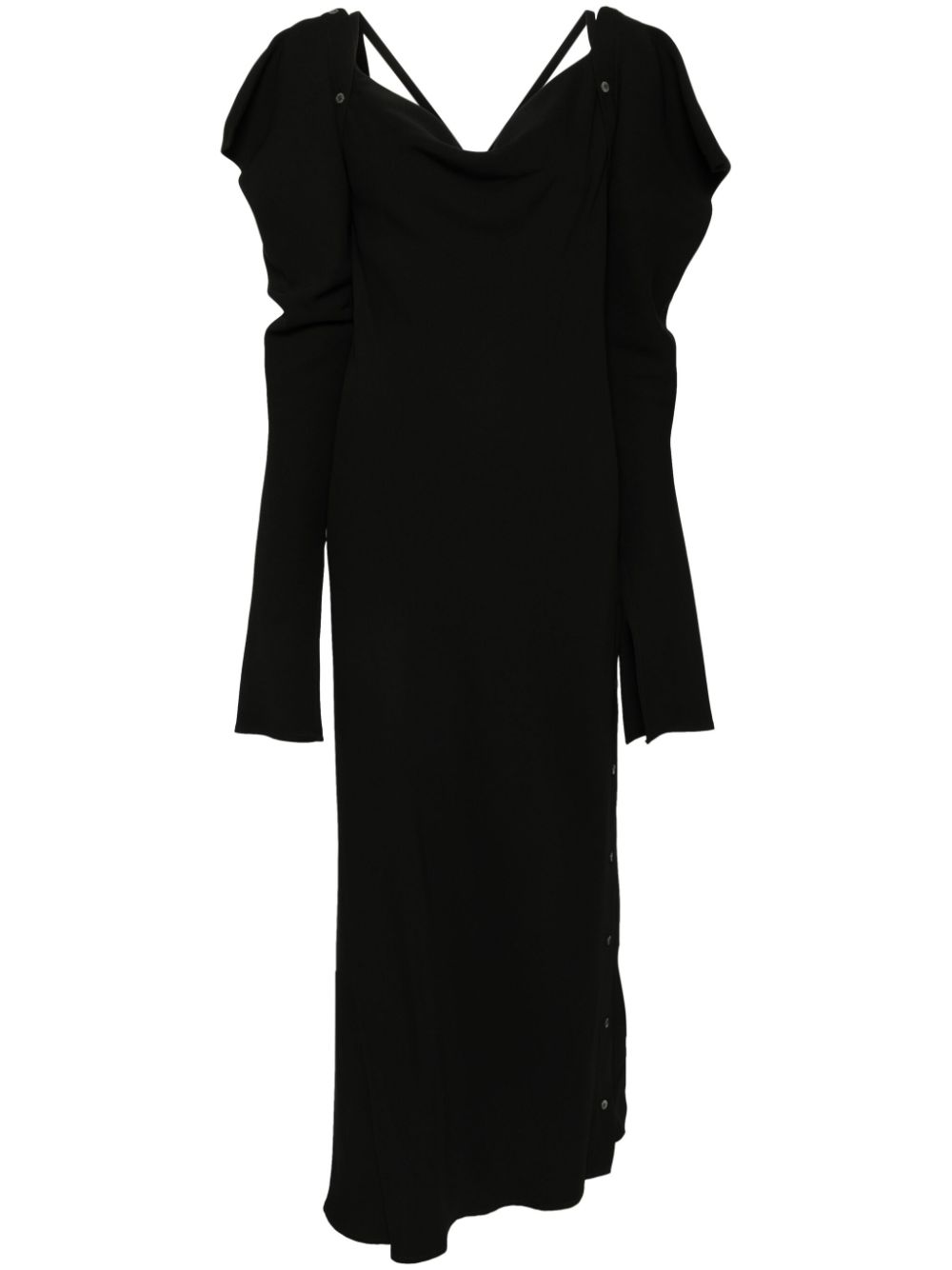 Button dress - Black