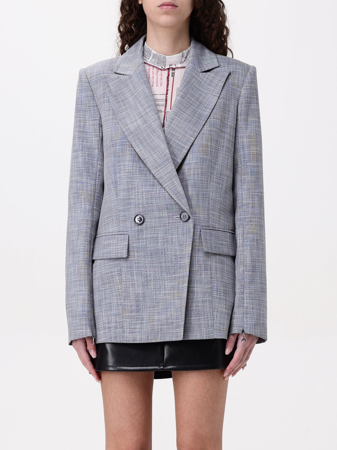 Checked blazer - Grey