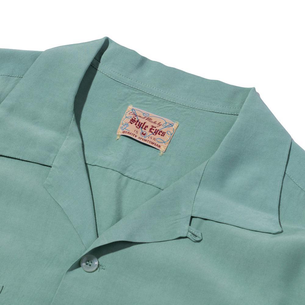 By Toyo Enterprise Plain Rayon Bowling Shirt M. Green