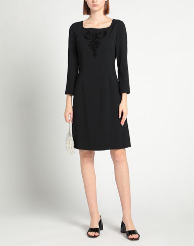 Woman Midi dress Black Size 6 Acetate, Viscose