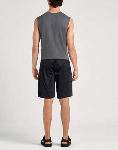 Man Shorts & Bermuda Shorts Black Size 32 Cotton, Elastane