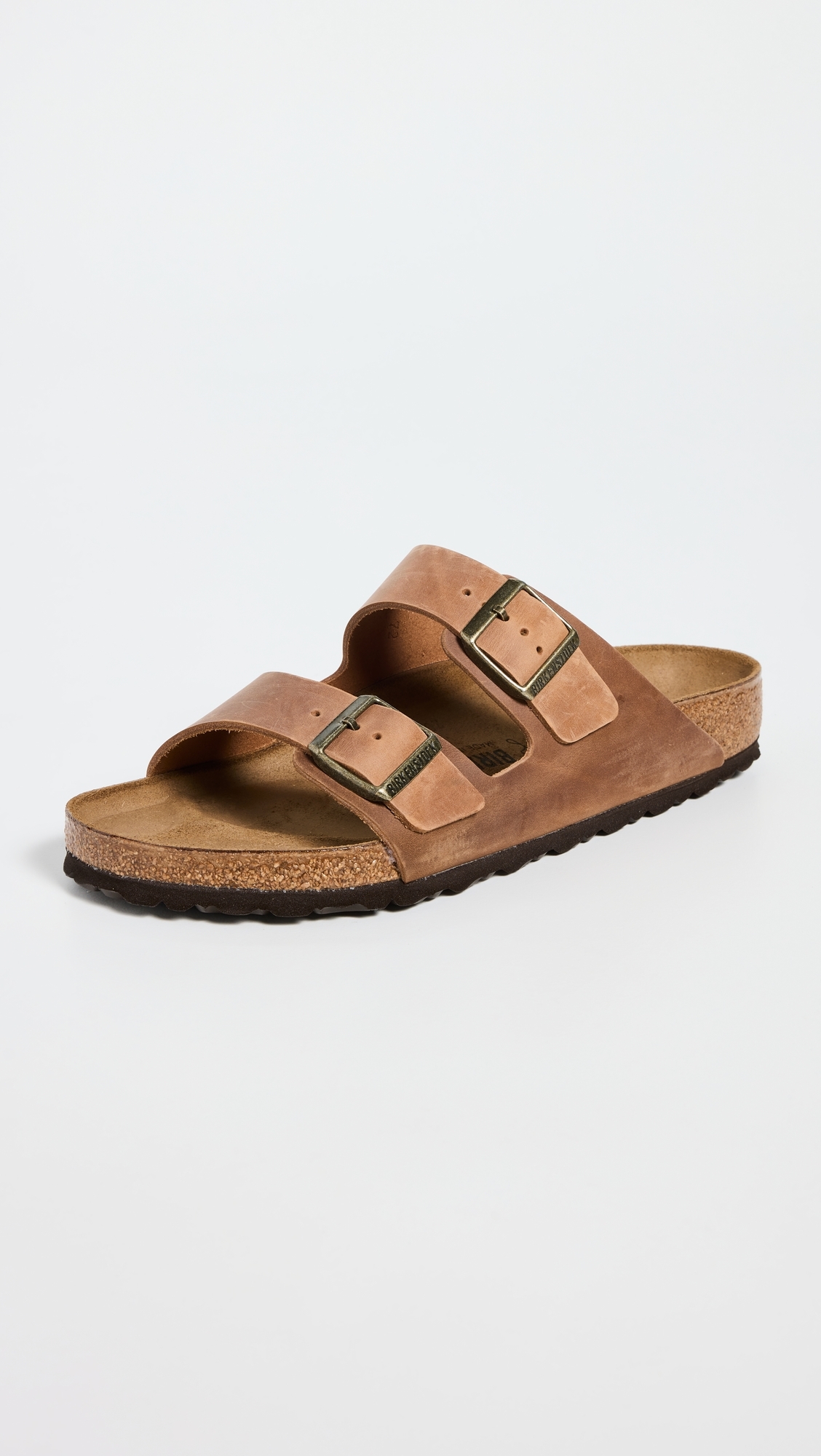 Arizona Big Buckle Sandals Cognac