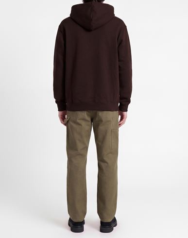 Man Sweatshirt Chocolate brown Size XL Cotton