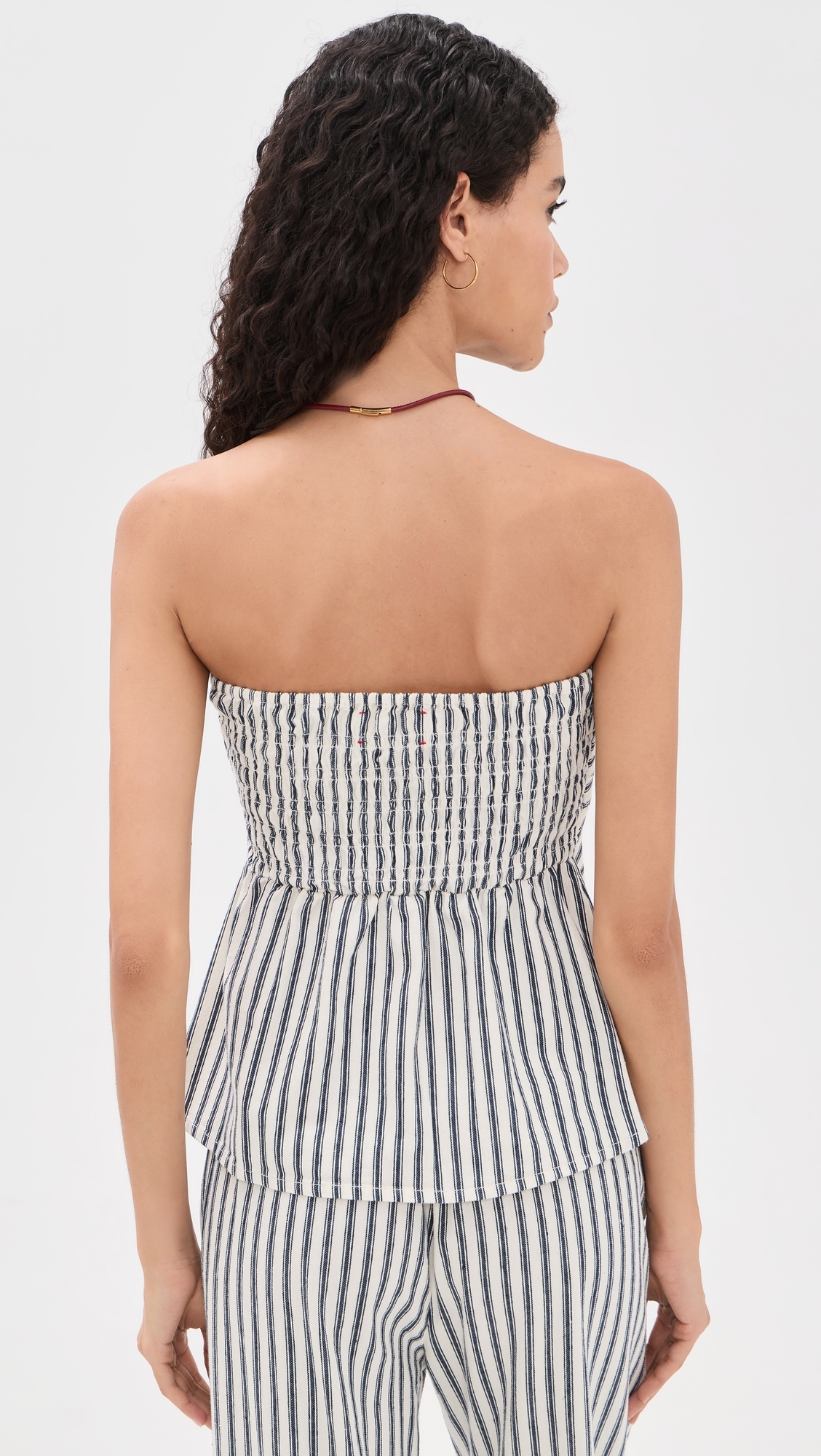 Nora Top Blue Slate Stripe