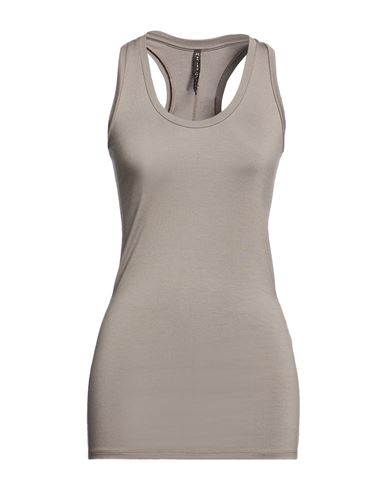 Woman Tank top Khaki Size 0 Viscose, Elastane