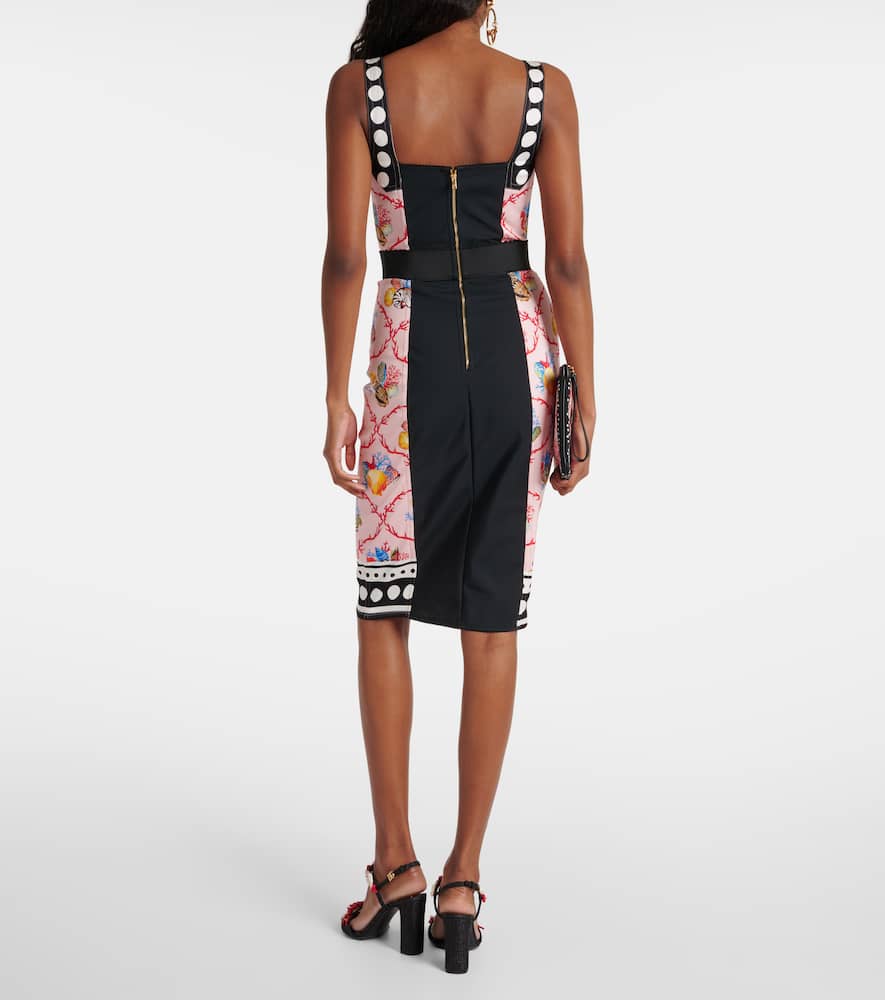 Capri printed silk-blend minidress