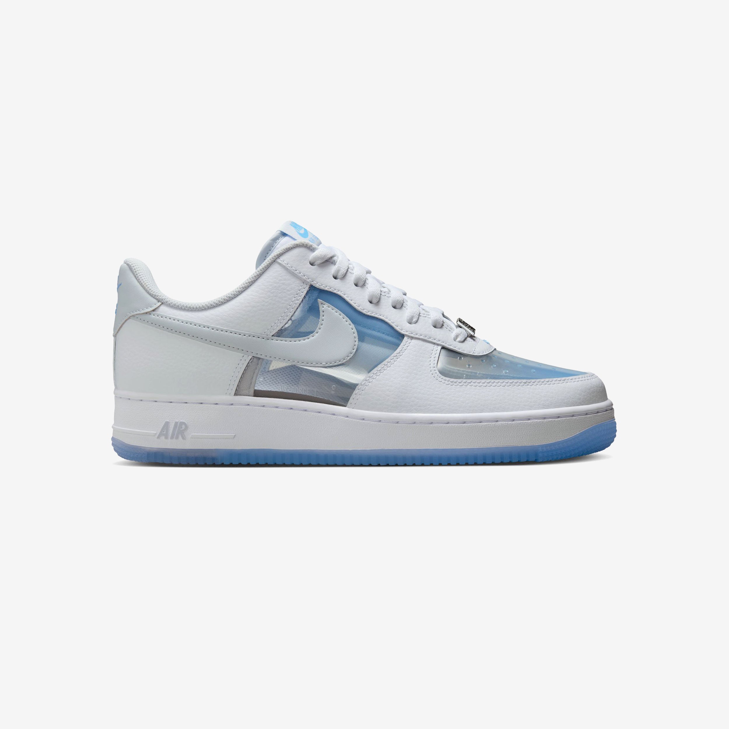 Nike Air Force 1 Retro - WHITE/PURE PLATINUM-UNIVERSITY BLUE - unisex