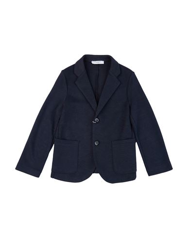 Kid Boy Blazer Midnight blue Size 14 Polyester, Viscose, Elastane