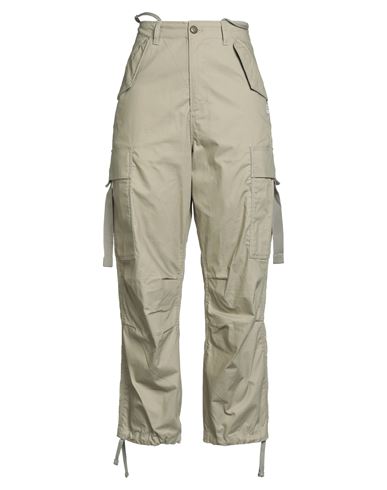 Woman Pants Military green Size 25 Cotton, Recycled cotton