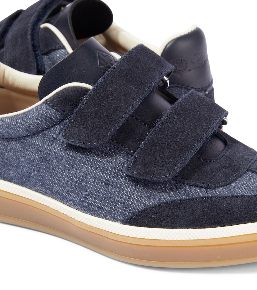 Loro Piana Kids Open Walk denim loafers