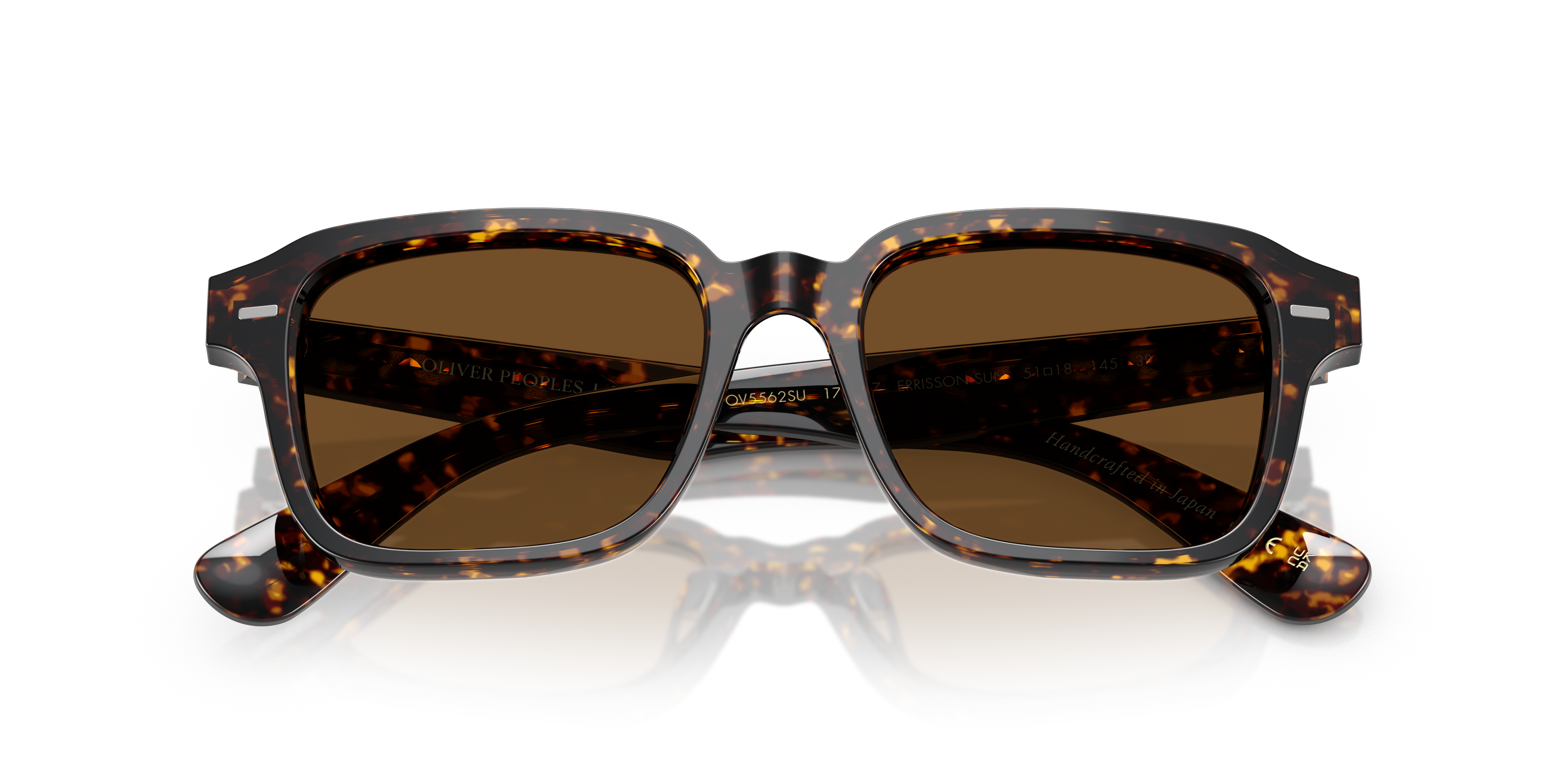 Oliver Peoples Unisex Oliver Peoples OV5562SU ERRISSON SUN 174157 Sunglasses Acetate Turtle Brown Pillow Polarized