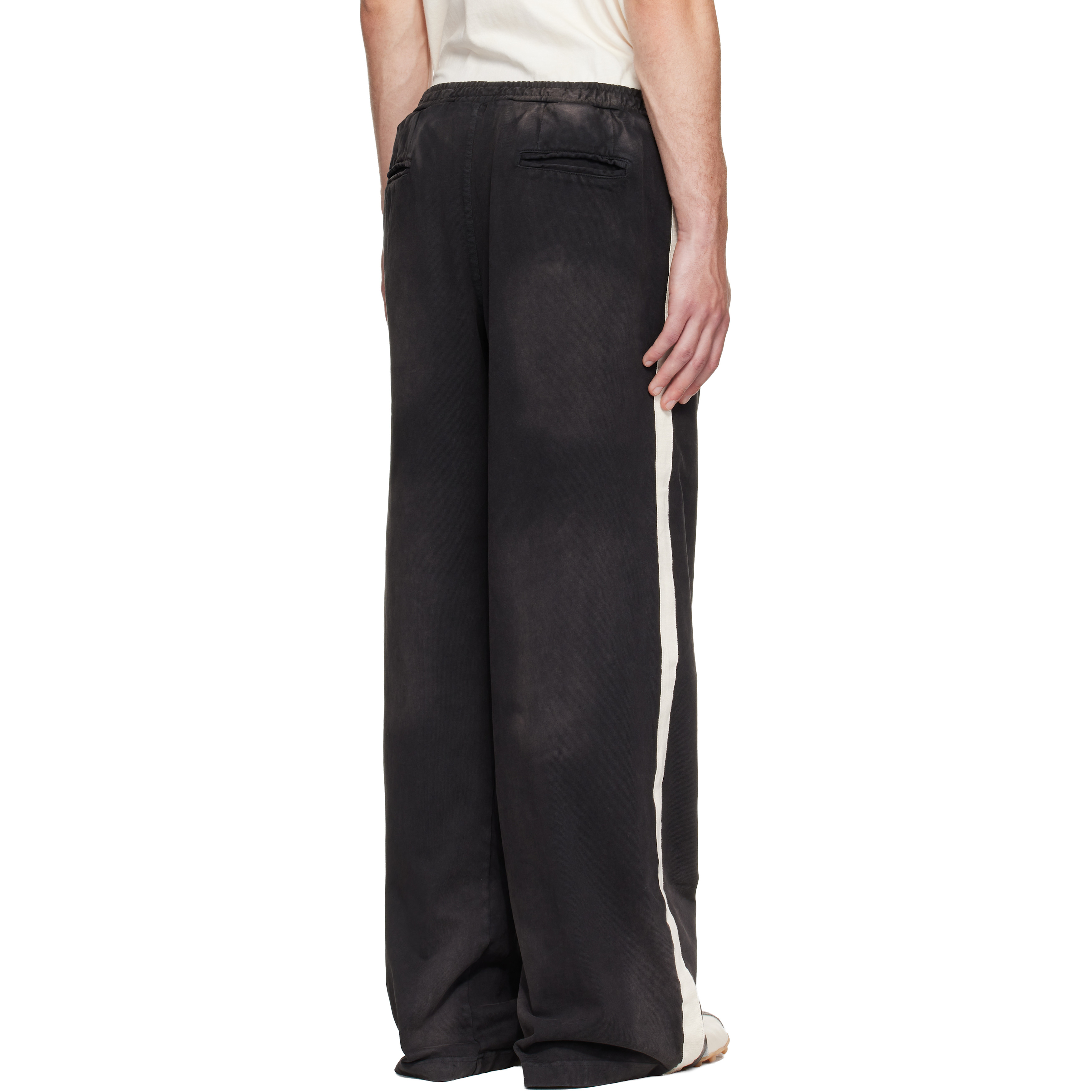 Black Striped Sweatpants