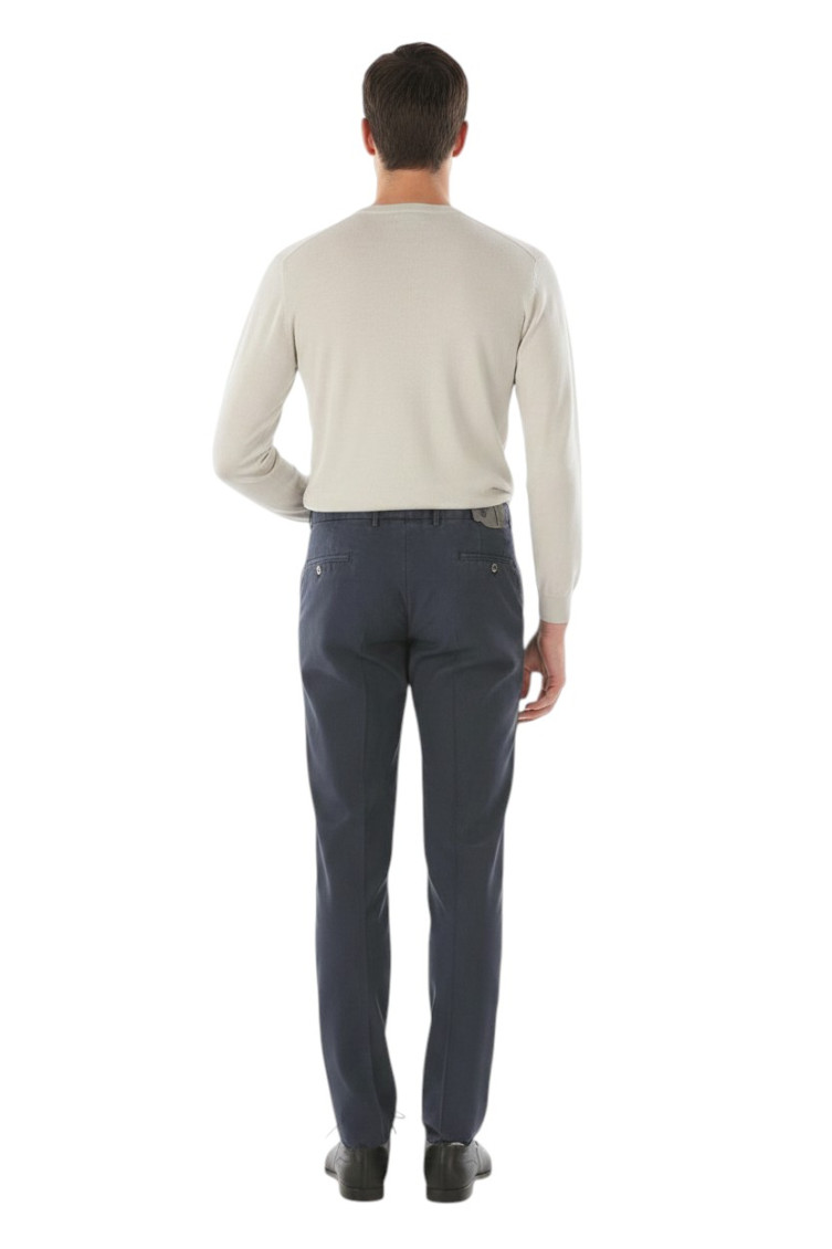 Blue Regular Chino Pants