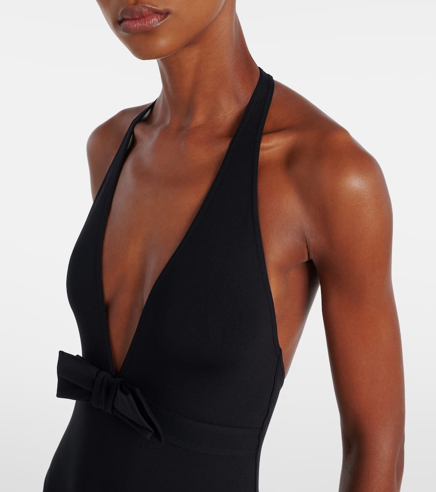 Couture bow-detail swimsuit