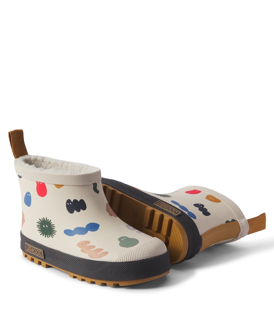 Liewood Jesse faux shearling-lined rain boots