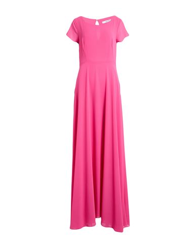 Woman Maxi dress Fuchsia Size 6 Polyester
